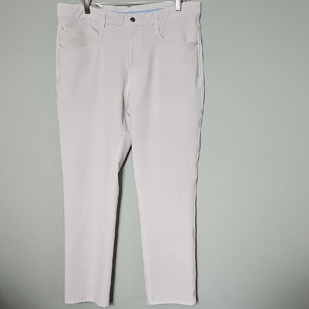 FootJoy Men's Performance Golf Ivory Pants W 35 L 30 - Picture 2 of 14